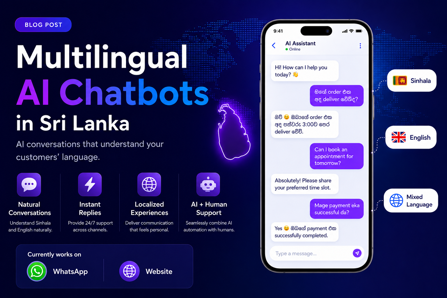 Multilingual AI Chatbot Solution in Sri Lanka: Why Sinhala Support Matters More Than Ever